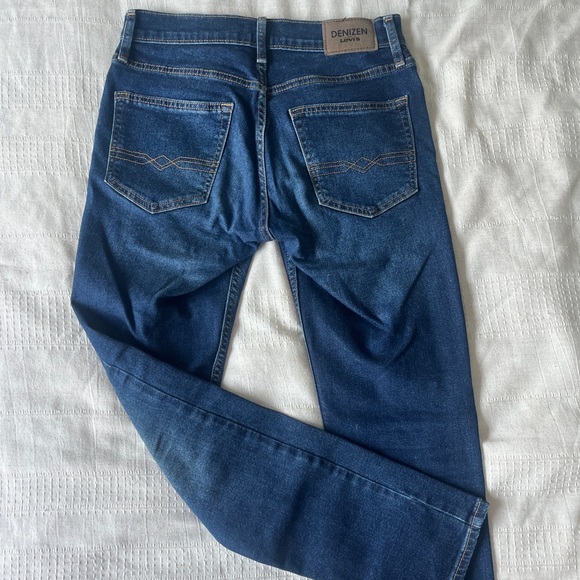 Men’s Denizen Levi 216 Slim Fit Jeans Like New Condition Dark Wash Size 28x30 - Picture 4 of 5